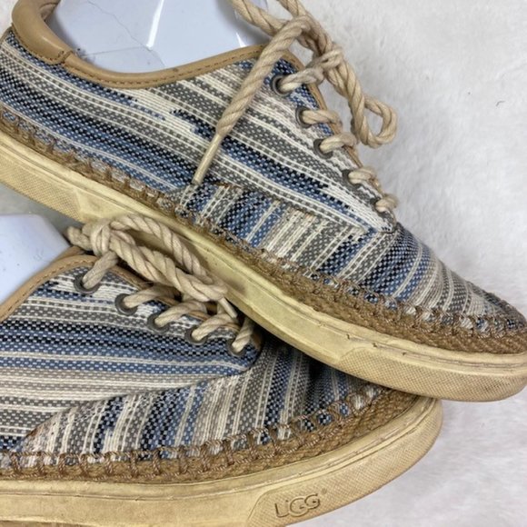 Ugg Women's Eyan II Serape Blue Lace Up Sneakers Size 8 - Picture 8 of 13